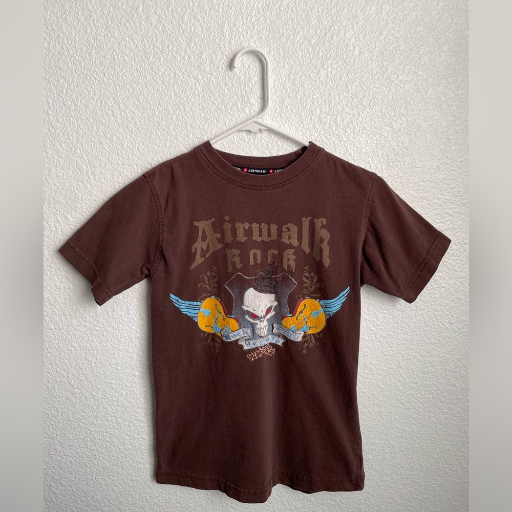 Vintage Y2K Youth Airwalk Skate T Shirt Size Small